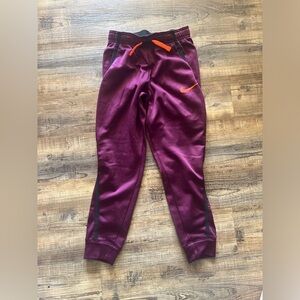 Nike Purple and Orange Jogger Sweatpants